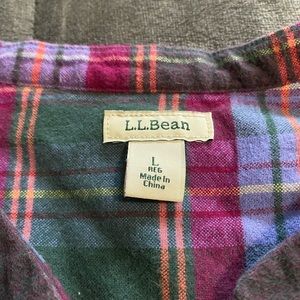 L.L. Bean flannel top
